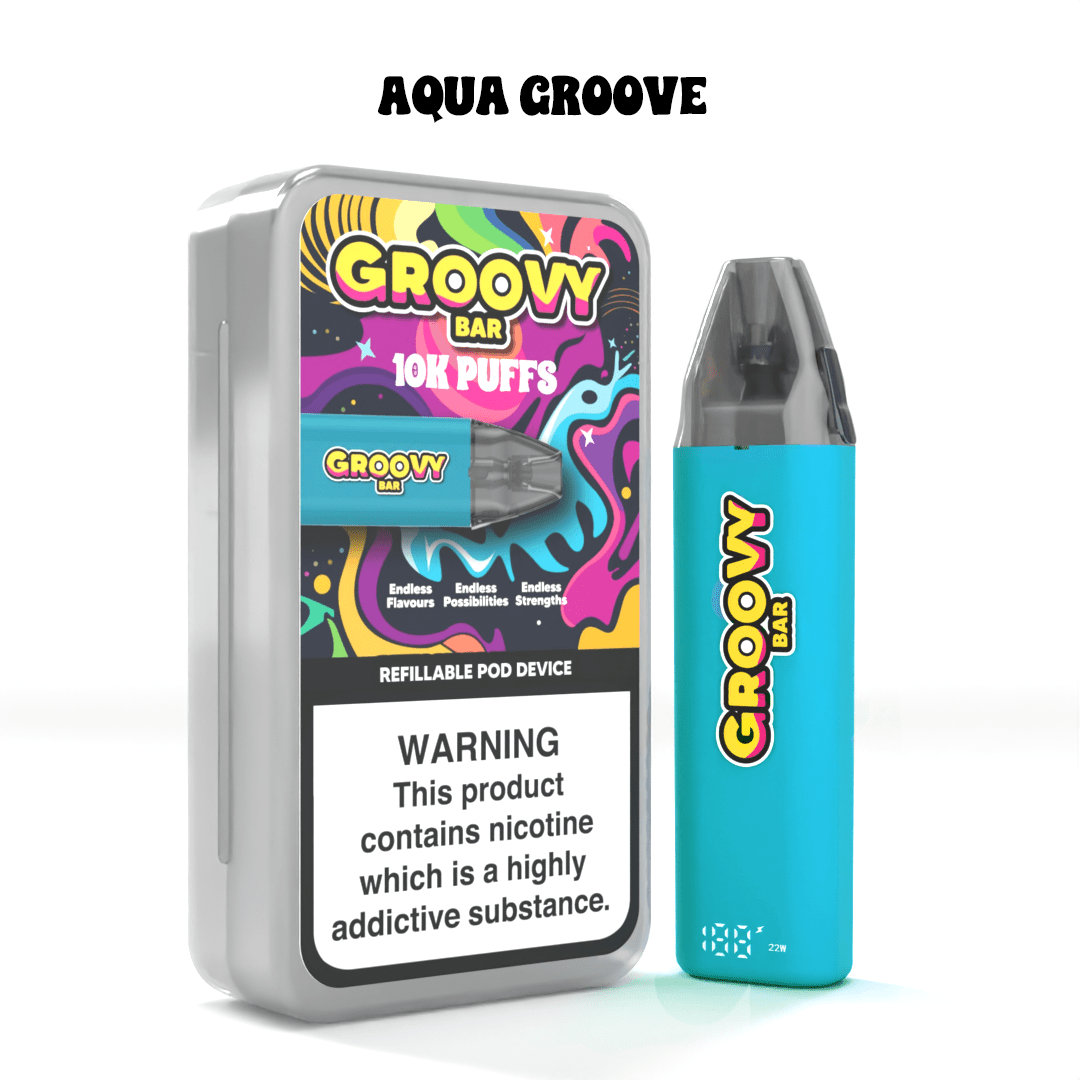 Groovy Bar 10K Refillable Pod Kit| Free Eliquid | 3 for 24 Groovy Bar 10K Refillable Pod Kit| Free Eliquid | 3 for 24