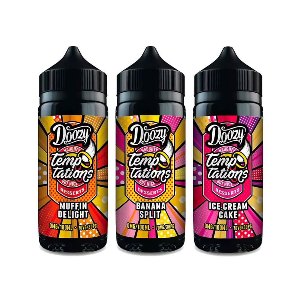 Doozy Vape Temptations 100ml Shortfill E Liquid Doozy Vape Temptations 100ml Shortfill E Liquid