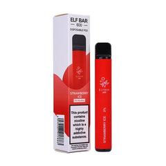 Elf Bar 600 Puffs Disposable Vape - Nicotine Free - Power Vape Shop