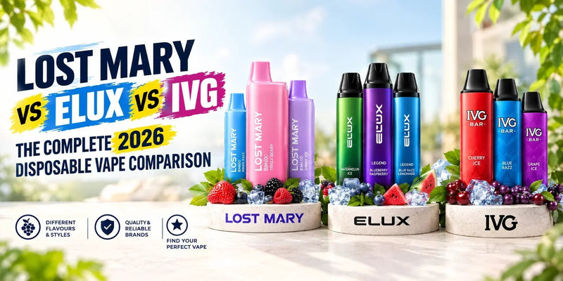 Lost Mary vs Elux vs IVG 2026 Prefilled Kit Comparison - Power Vape Shop