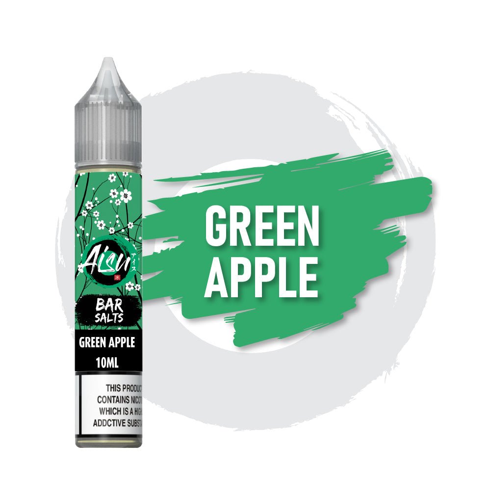 AISU Green Apple 10ml BAR SALTS 50/50 - Power Vape Shop