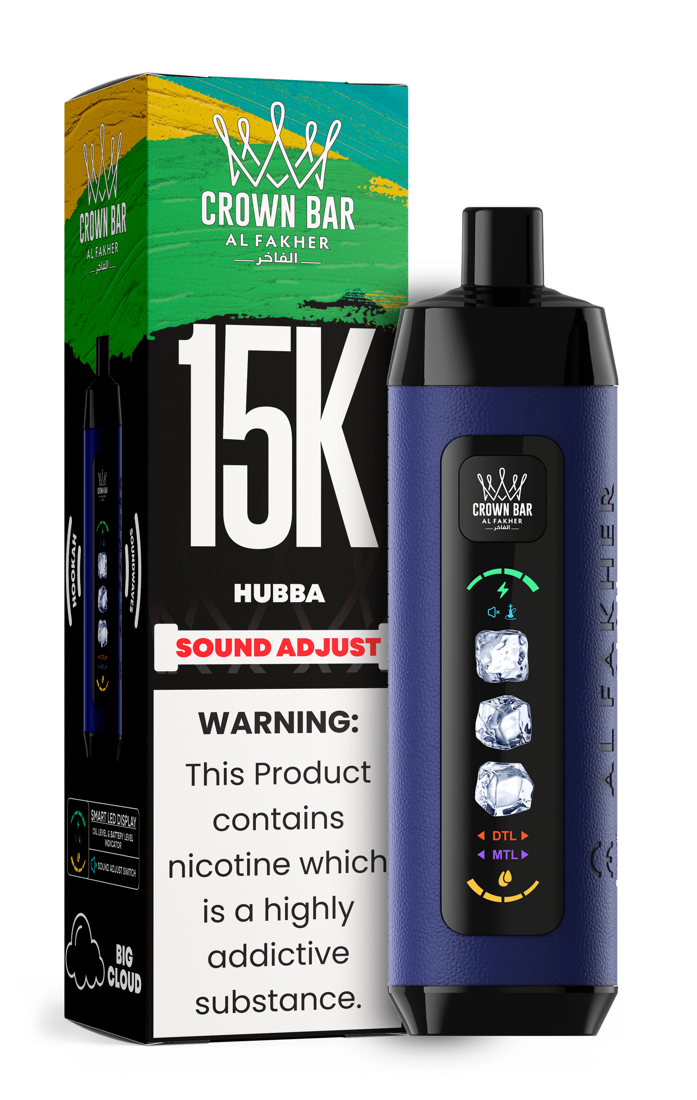 Al Fakher Crown Bar 15k Disposable Vape | Sound Wave - Power Vape Shop