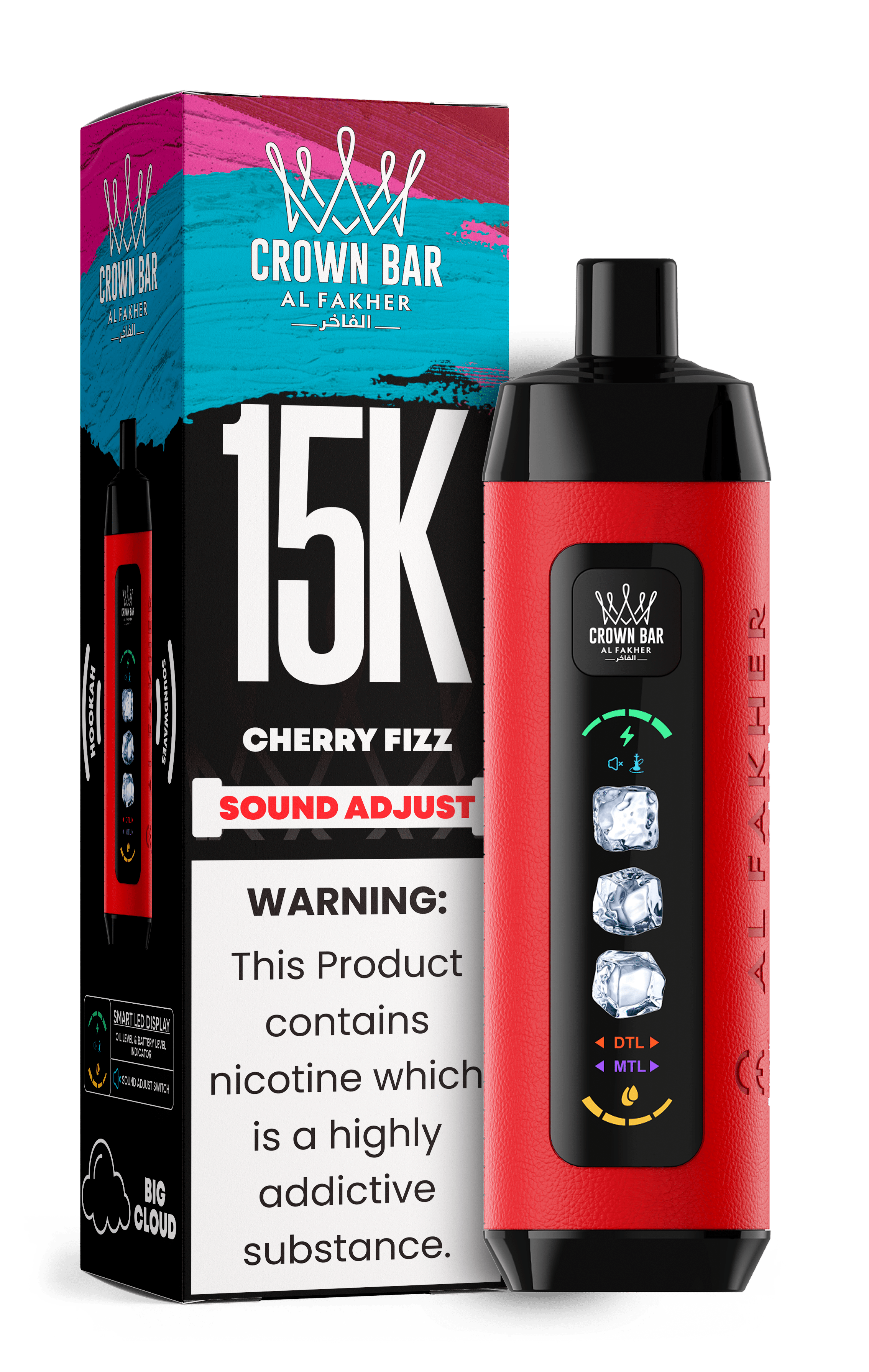 Al Fakher Crown Bar 15k Disposable Vape | Sound Wave - Power Vape Shop