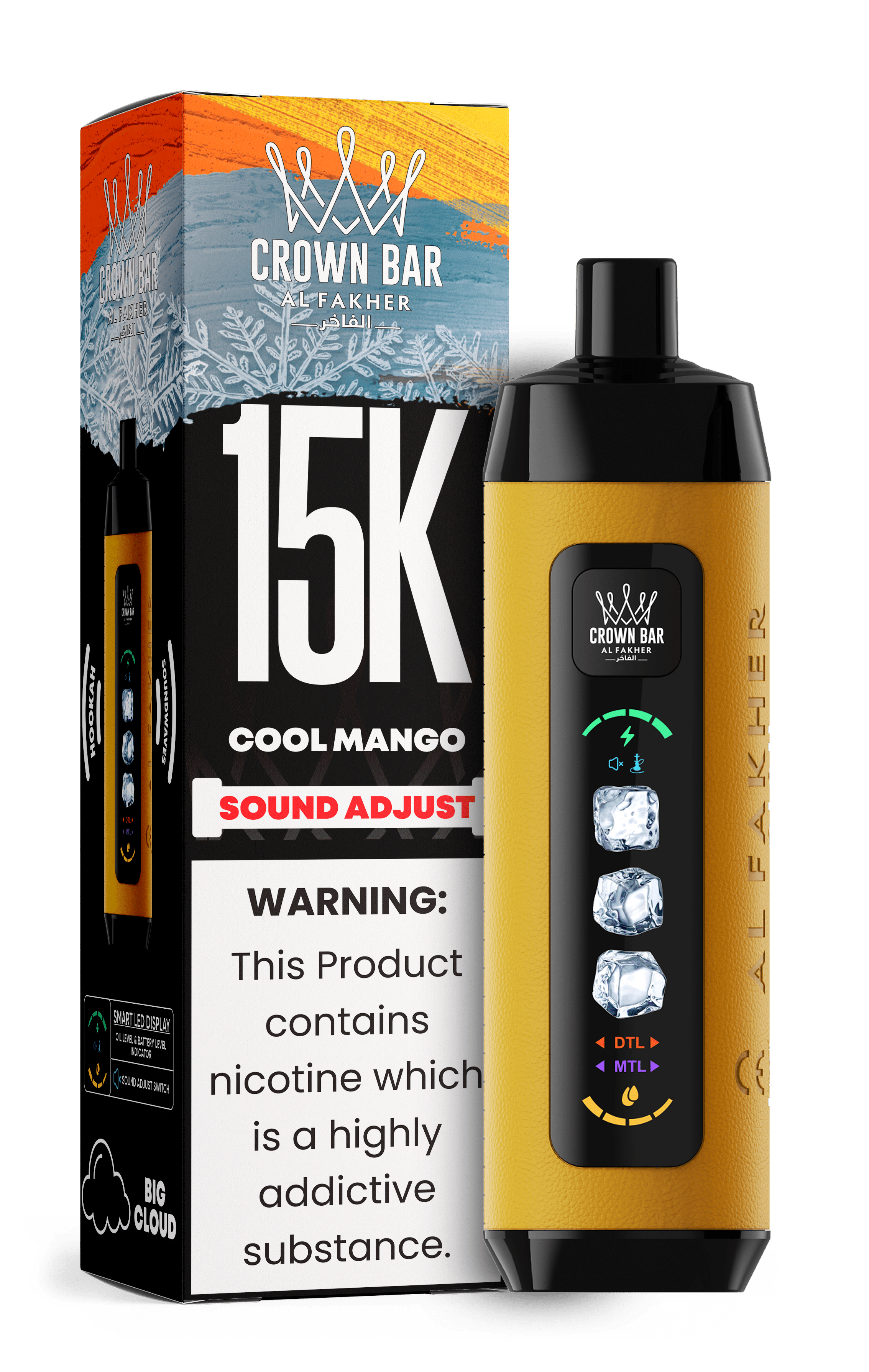 Al Fakher Crown Bar 15k Disposable Vape | Sound Wave - Power Vape Shop
