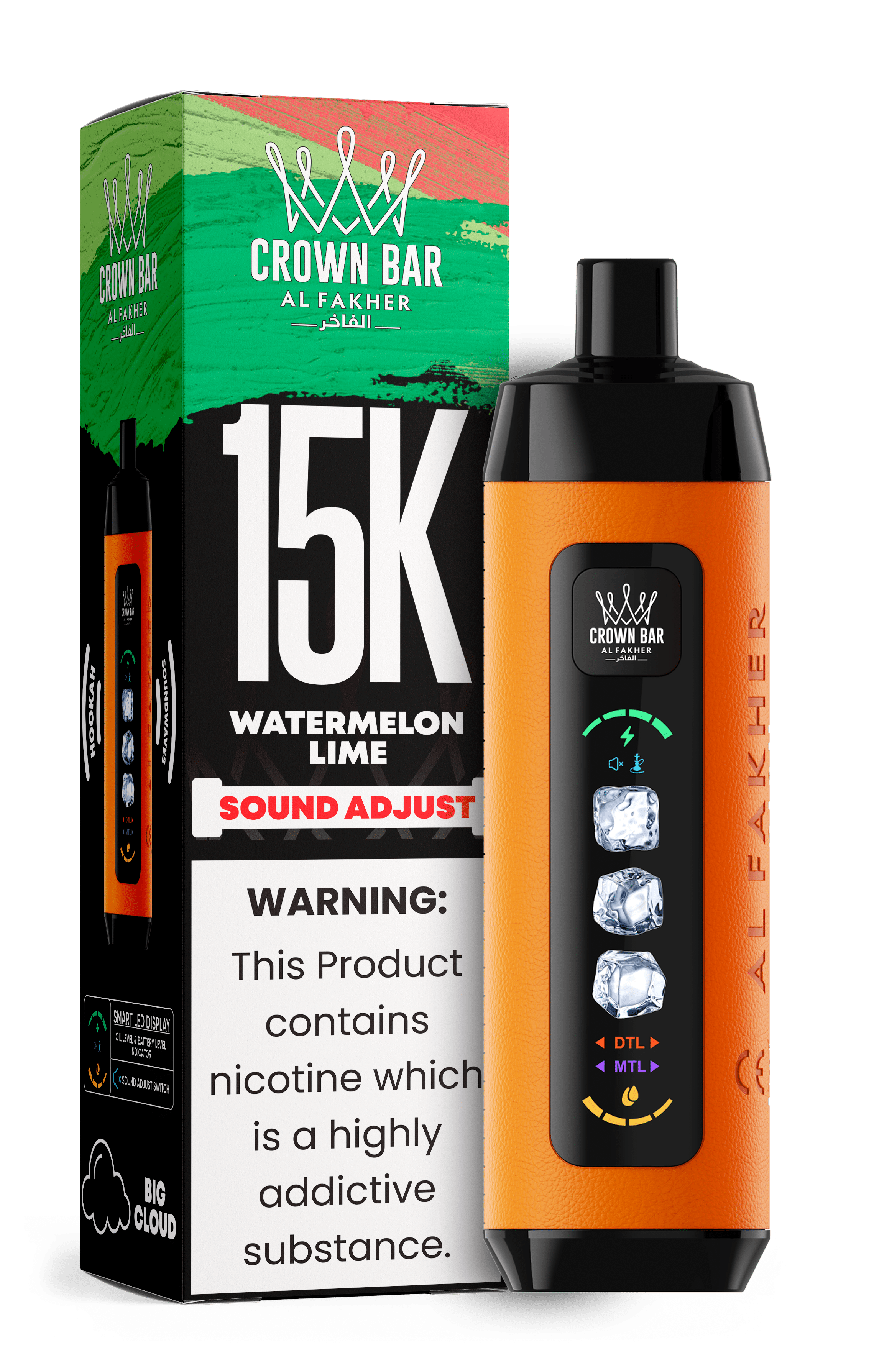 Al Fakher Crown Bar 15k Disposable Vape | Sound Wave - Power Vape Shop
