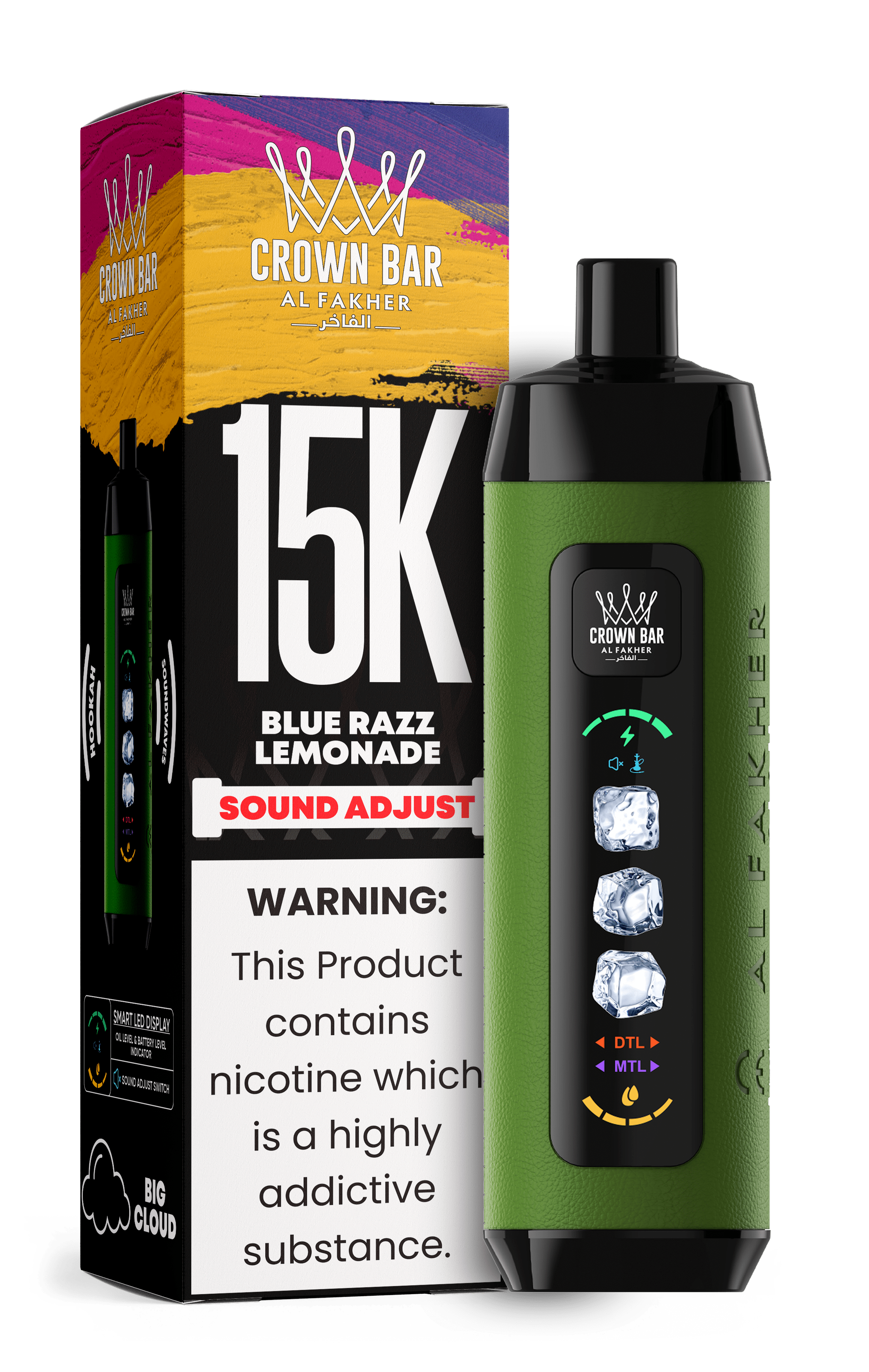 Al Fakher Crown Bar 15k Disposable Vape | Sound Wave - Power Vape Shop