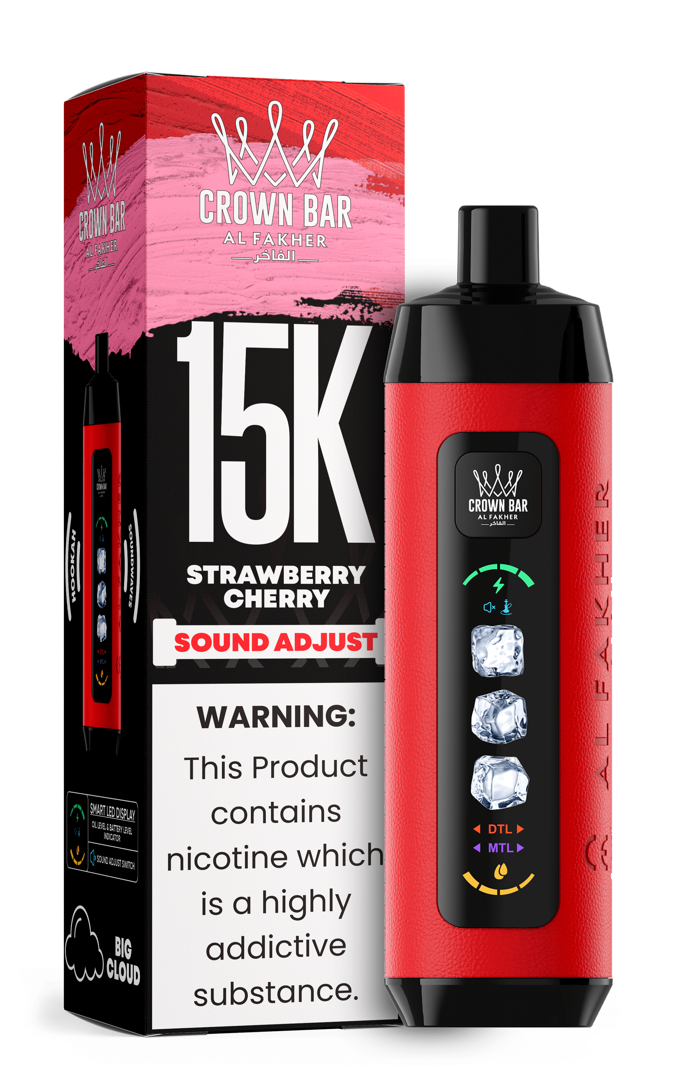 Al Fakher Crown Bar 15k Disposable Vape | Sound Wave - Power Vape Shop