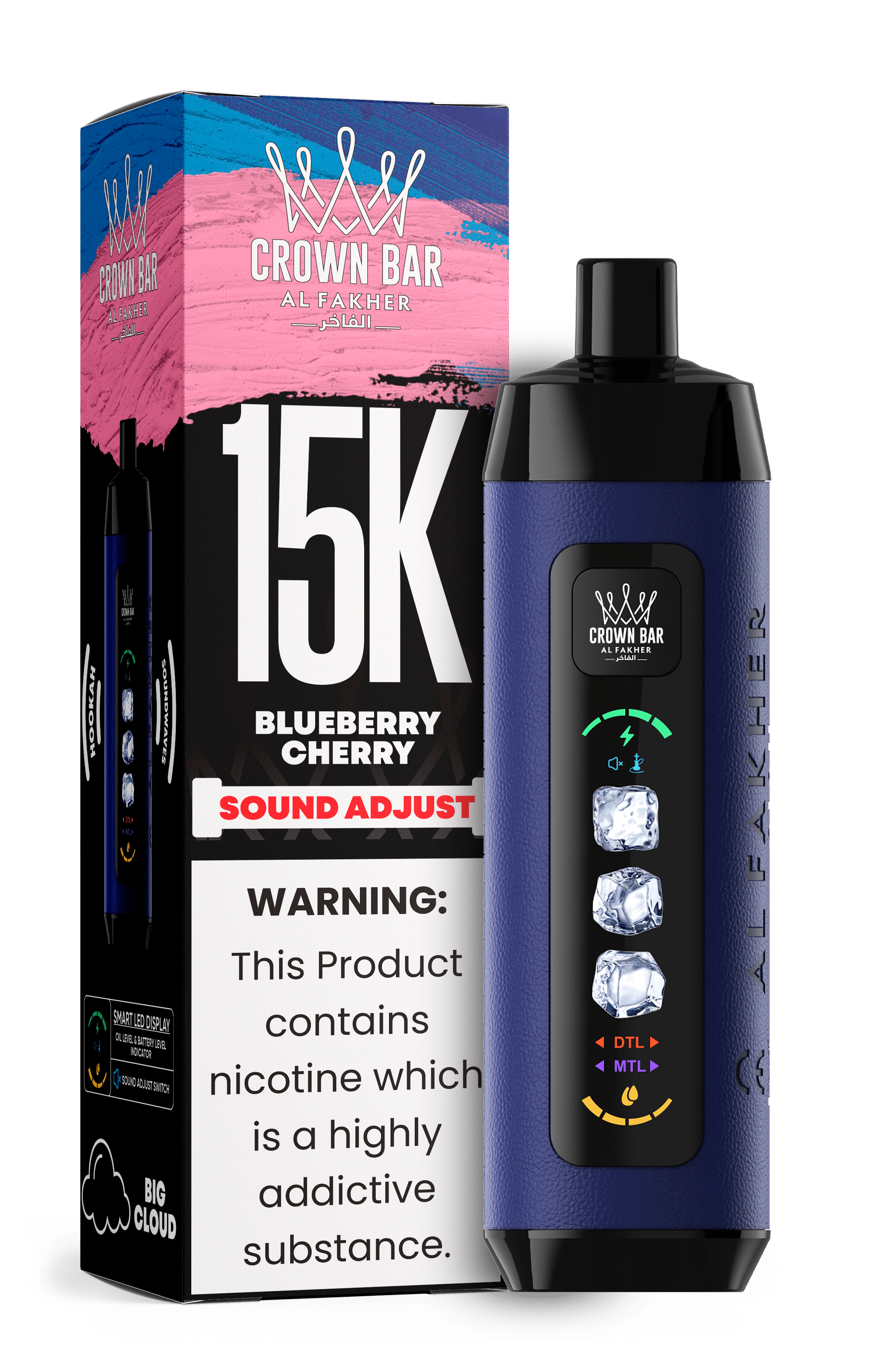 Al Fakher Crown Bar 15k Disposable Vape | Sound Wave - Power Vape Shop