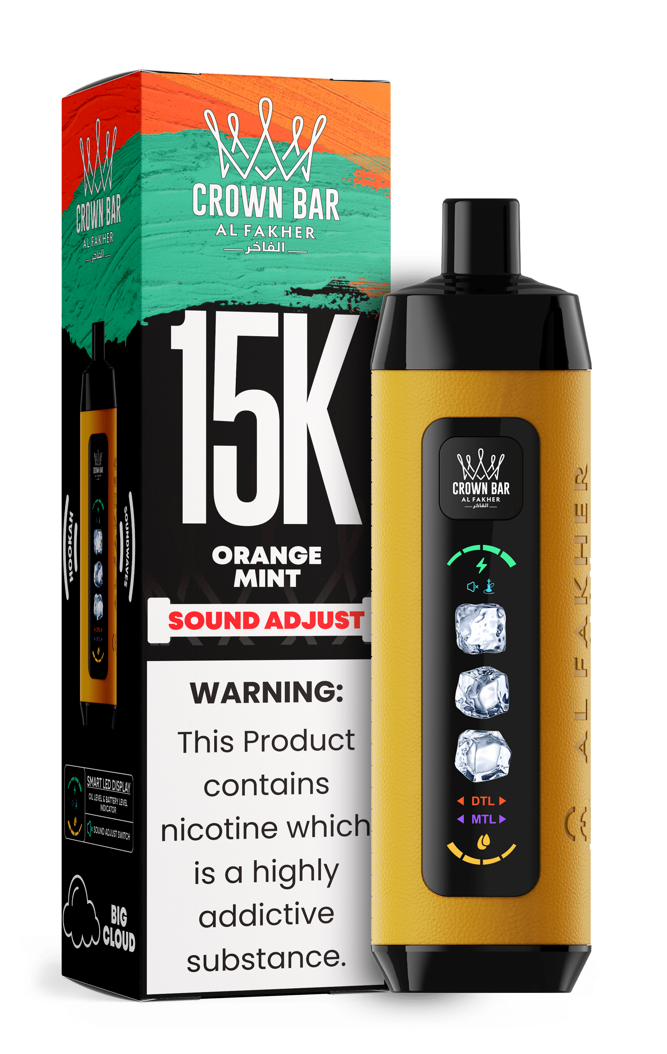 Al Fakher Crown Bar 15k Disposable Vape | Sound Wave - Power Vape Shop