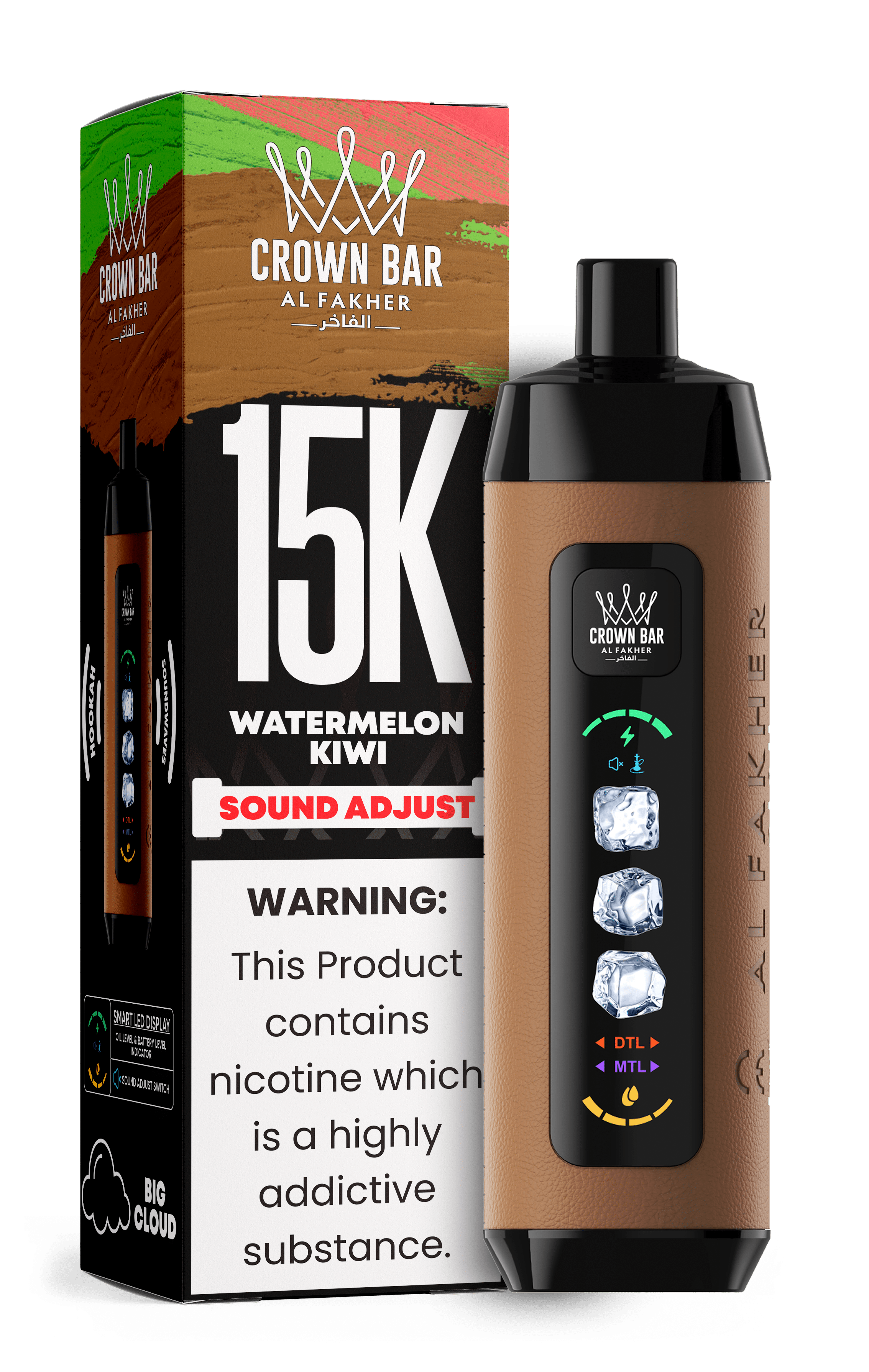 Al Fakher Crown Bar 15k Disposable Vape | Sound Wave - Power Vape Shop