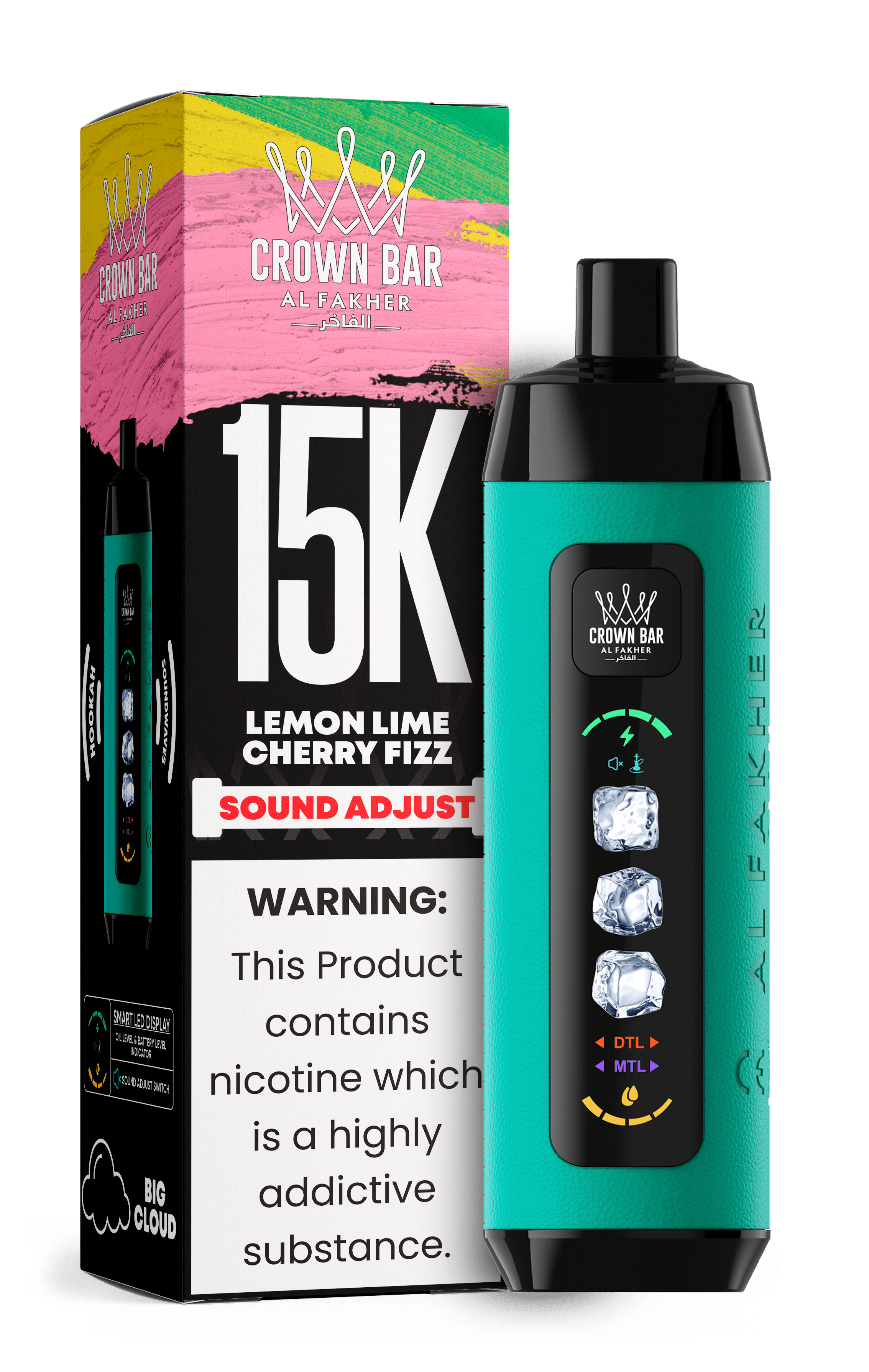 Al Fakher Crown Bar 15k Disposable Vape | Sound Wave - Power Vape Shop