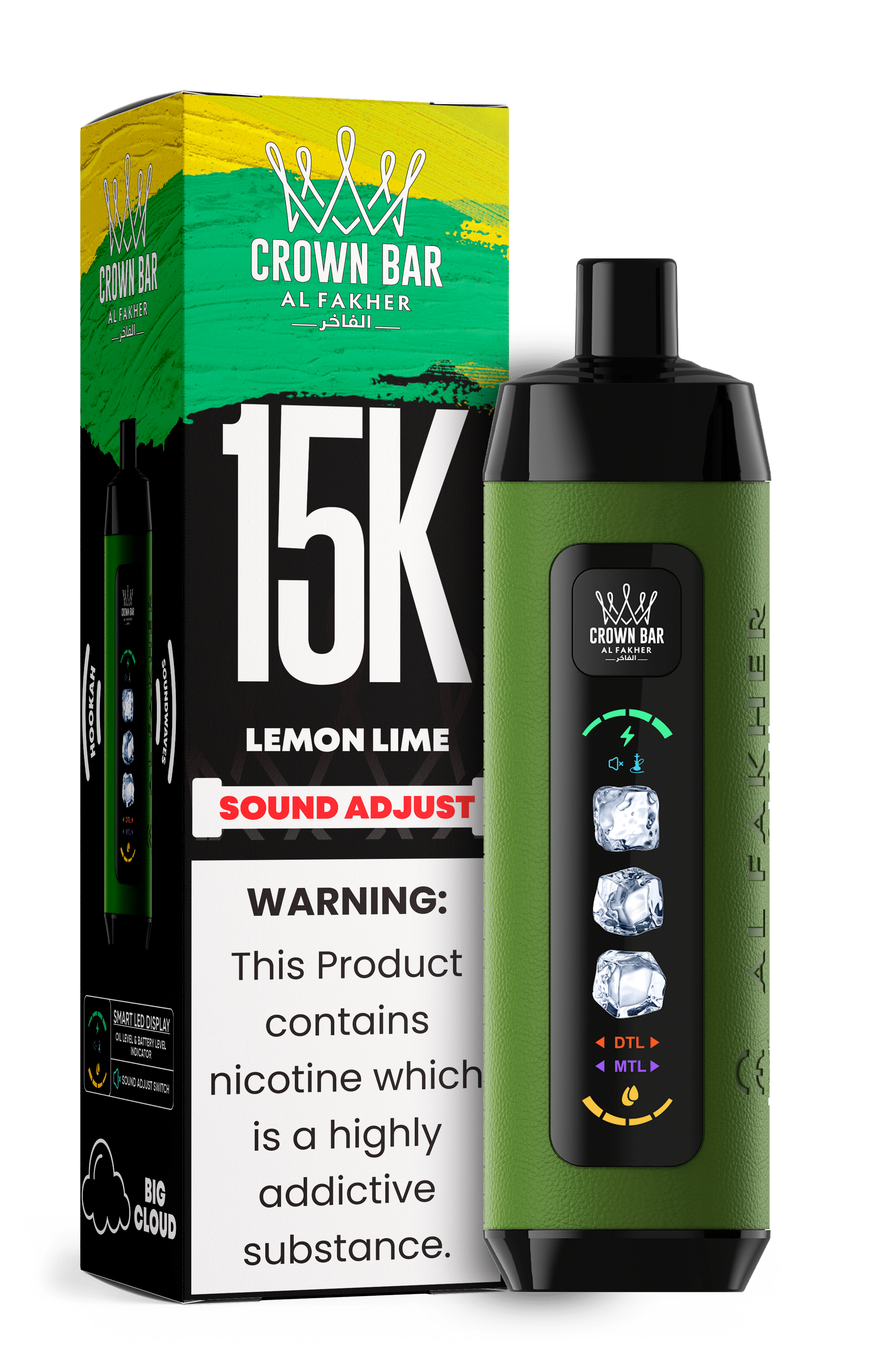 Al Fakher Crown Bar 15k Disposable Vape | Sound Wave - Power Vape Shop