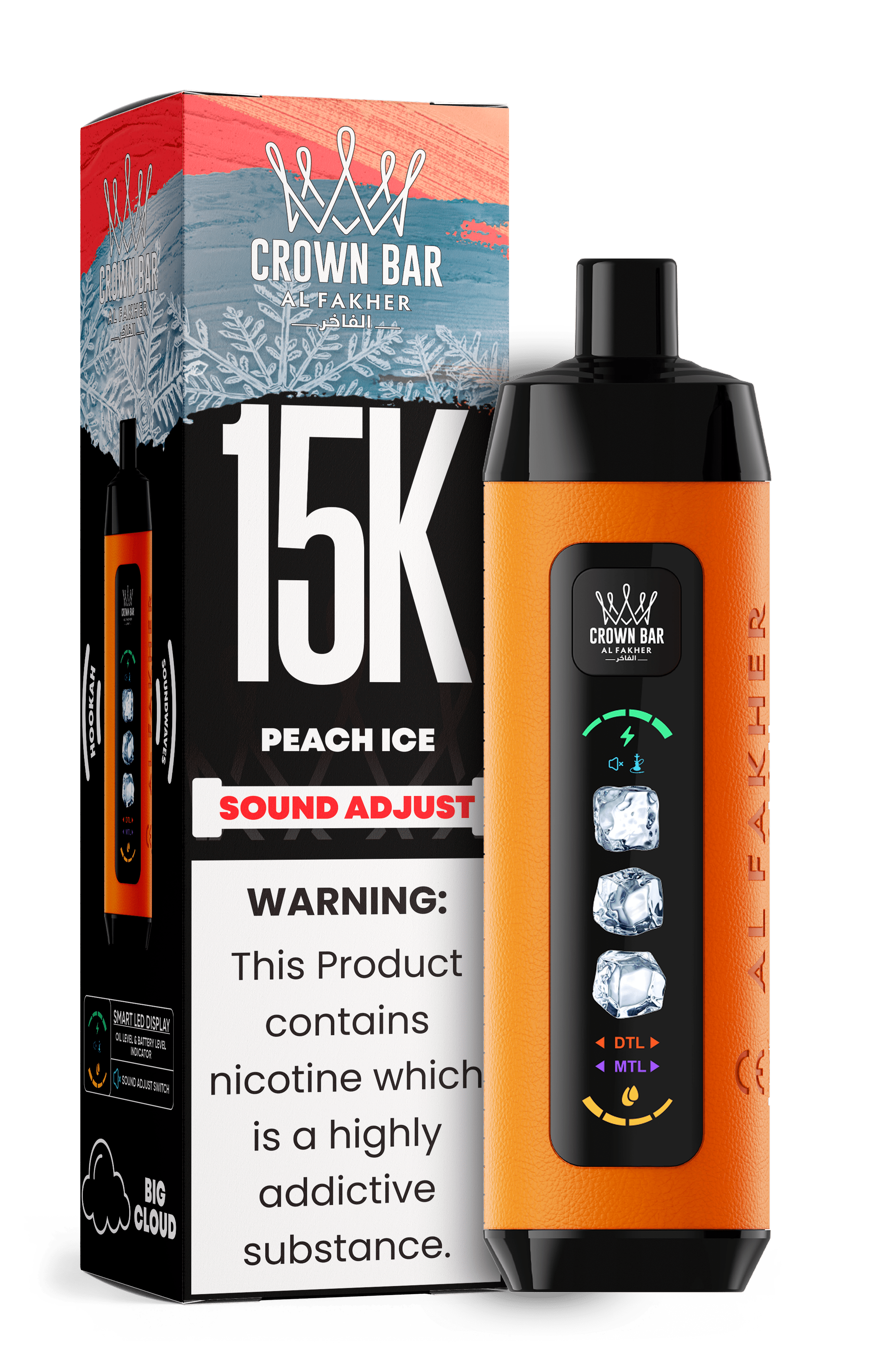 Al Fakher Crown Bar 15k Disposable Vape | Sound Wave - Power Vape Shop