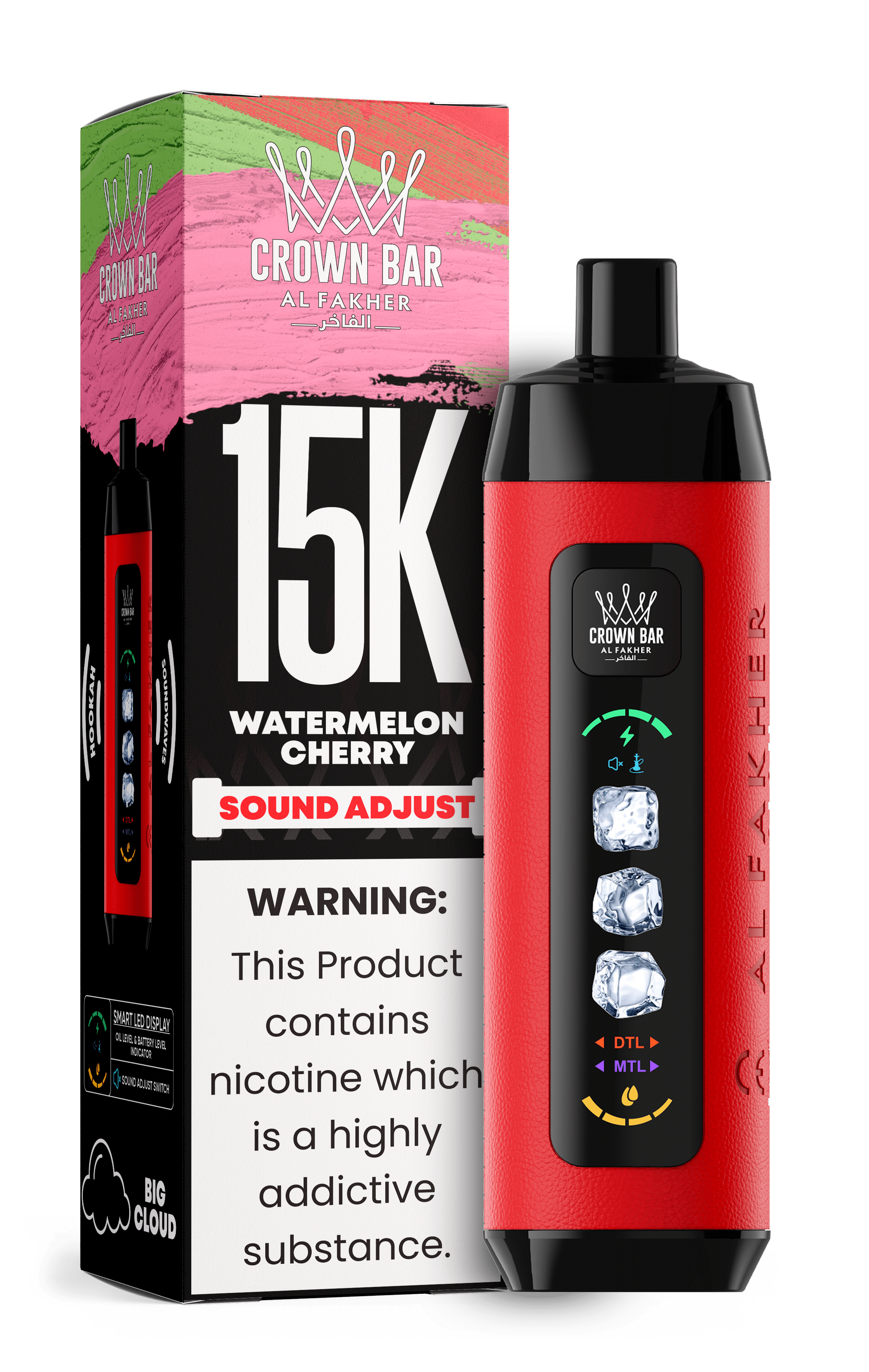 Al Fakher Crown Bar 15k Disposable Vape | Sound Wave - Power Vape Shop