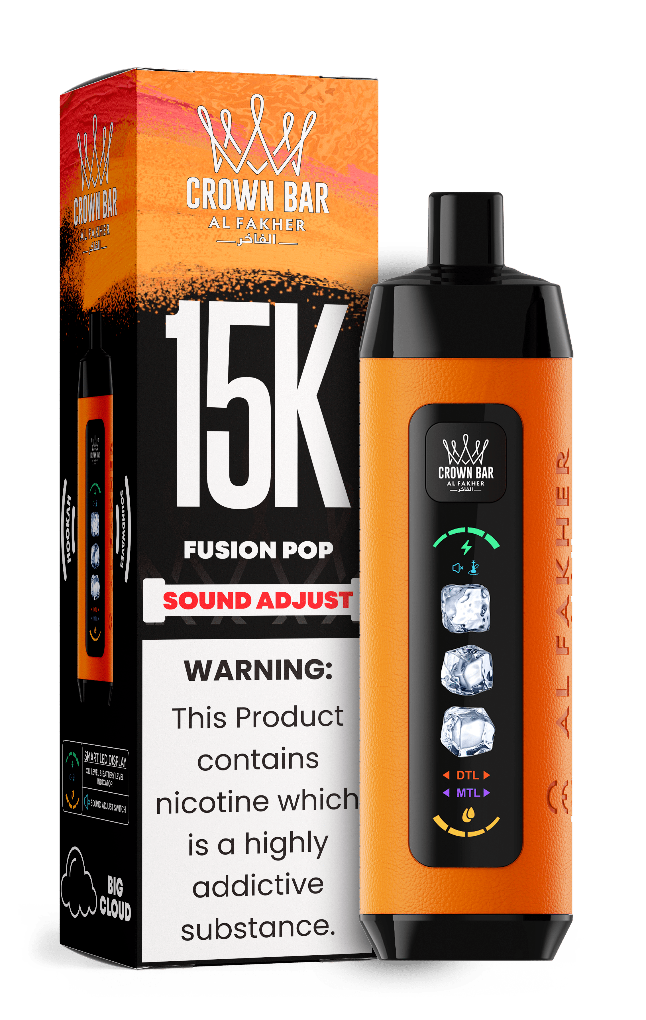 Al Fakher Crown Bar 15k Disposable Vape | Sound Wave - Power Vape Shop