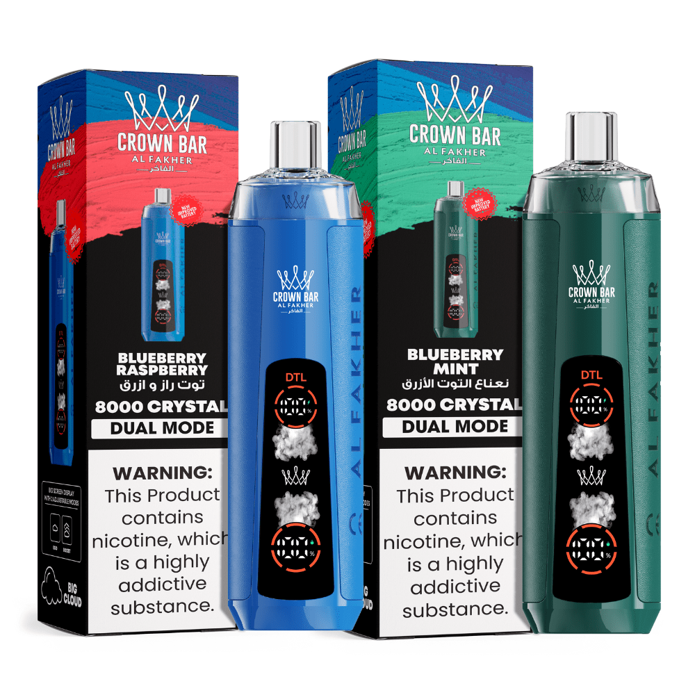 Al Fakher Crystal 8000+ Puffs Disposable Vape | Dual Mode - Power Vape Shop