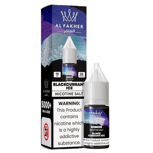 Al Fakher Nic Salt - Al Fakher Blackcurrant Mint Nic Salt 10ml - Power Vape Shop