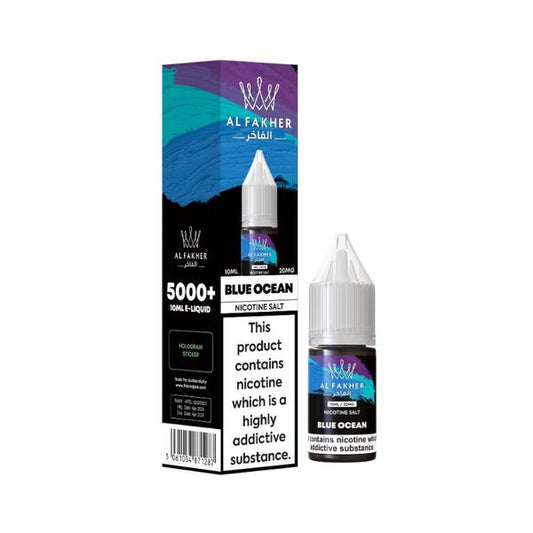 Al Fakher Nic Salt - Al Fakher Blue Ocean Nic Salt 10ml - Power Vape Shop