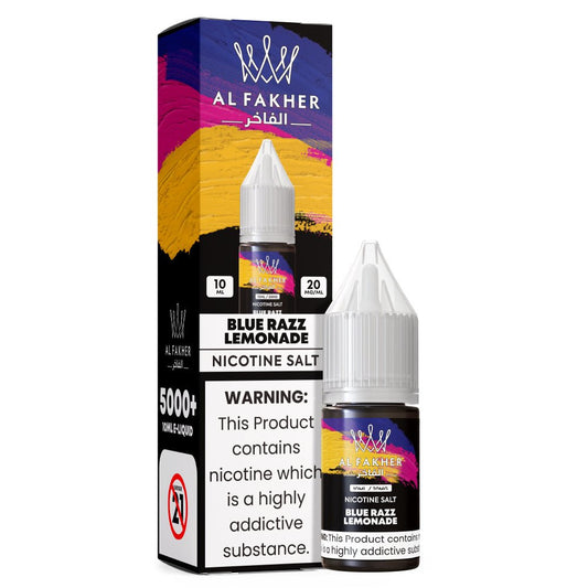 Al Fakher Nic Salt - Al Fakher Blue Razz Lemonade Nic Salt 10ml - Power Vape Shop