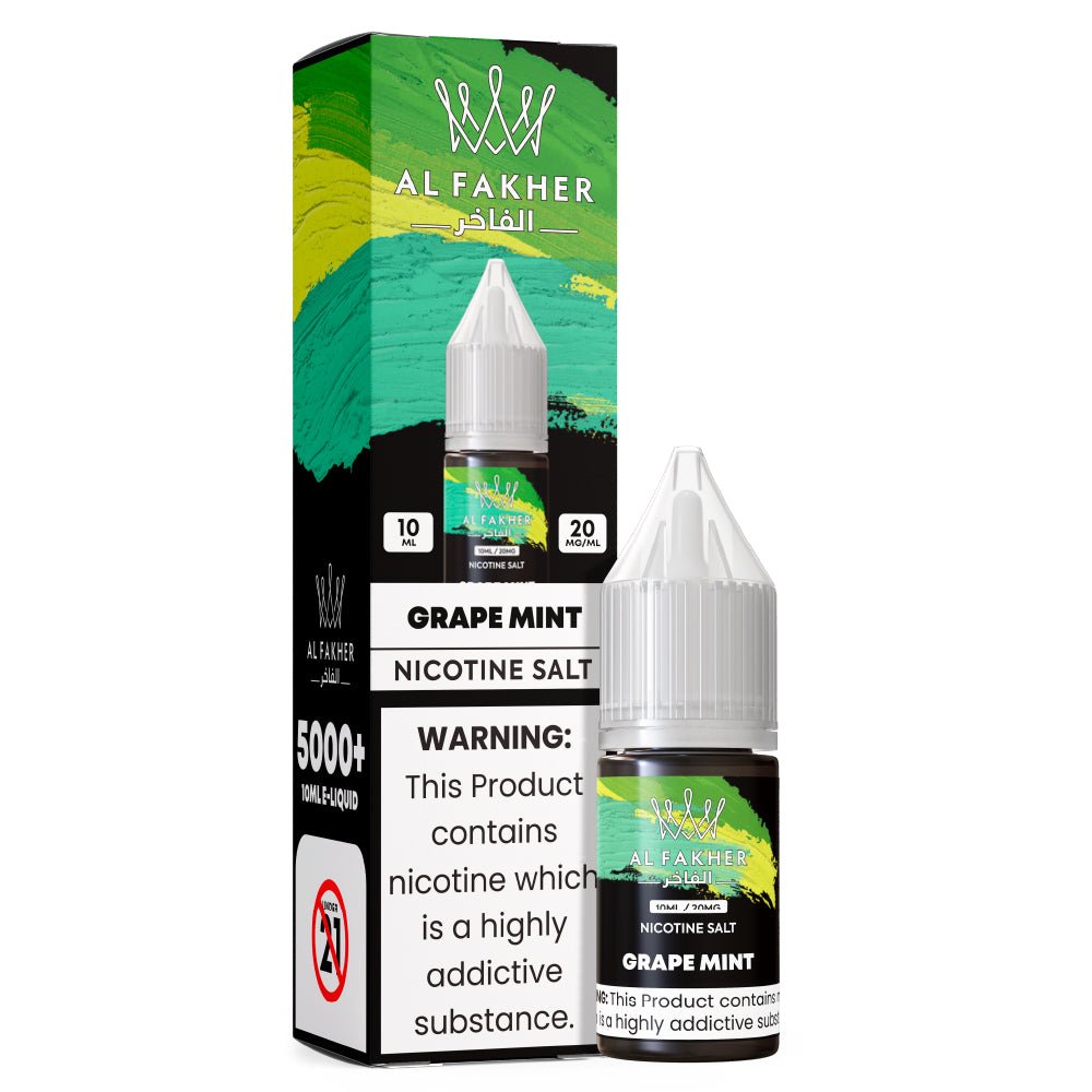 Al Fakher Nic Salt - Al Fakher Grape Mint Nic Salt 10ml - Power Vape Shop