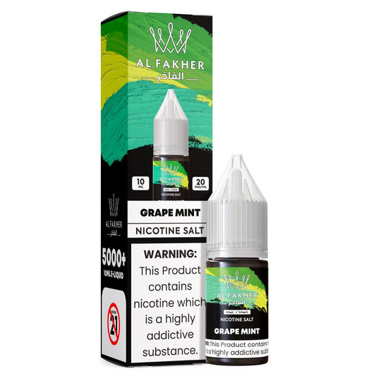 Al Fakher Nic Salt - Al Fakher Grape Mint Nic Salt 10ml - Power Vape Shop