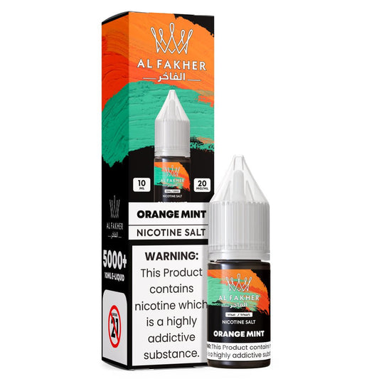 Al Fakher Nic Salt - Al fakher Orange Mint Nic Salt 10ml - Power Vape Shop