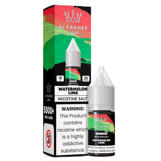 Al Fakher Nic Salt - Al fakher Watermelon Lime Nic Salt 10ml - Power Vape Shop