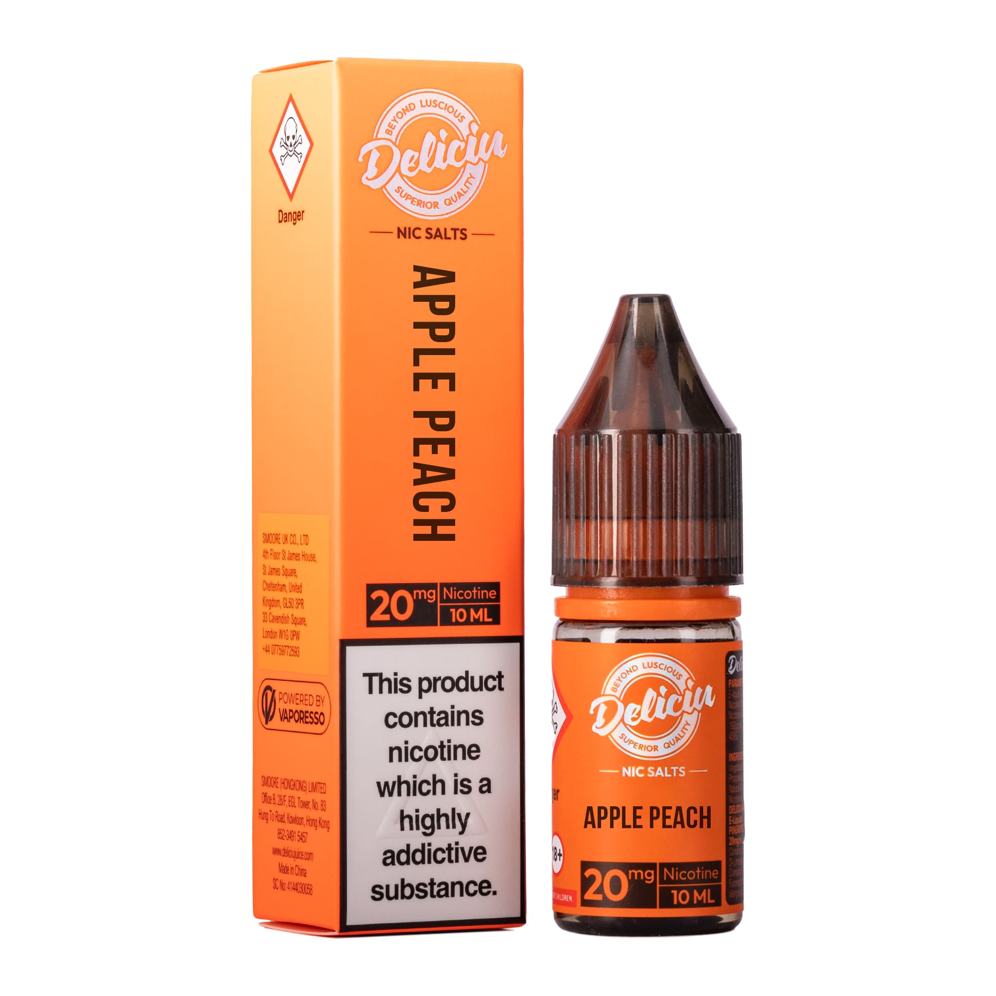 Apple Peach Nic Salt E - Liquid by Deliciu - Power Vape Shop