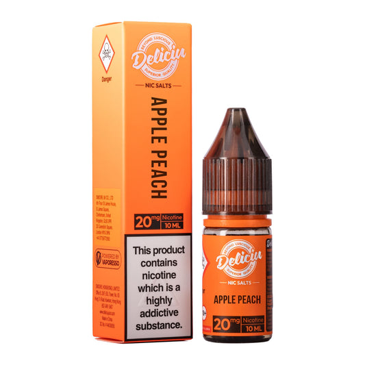 Apple Peach Nic Salt E - Liquid by Deliciu - Power Vape Shop