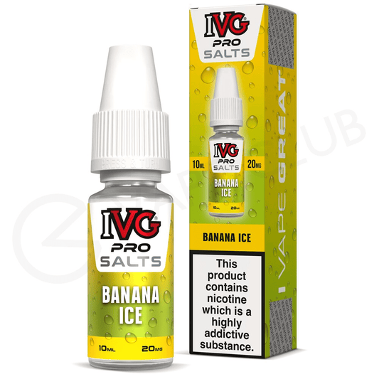Banana Ice E-Liquid by IVG Pro Salts - Power Vape Shop