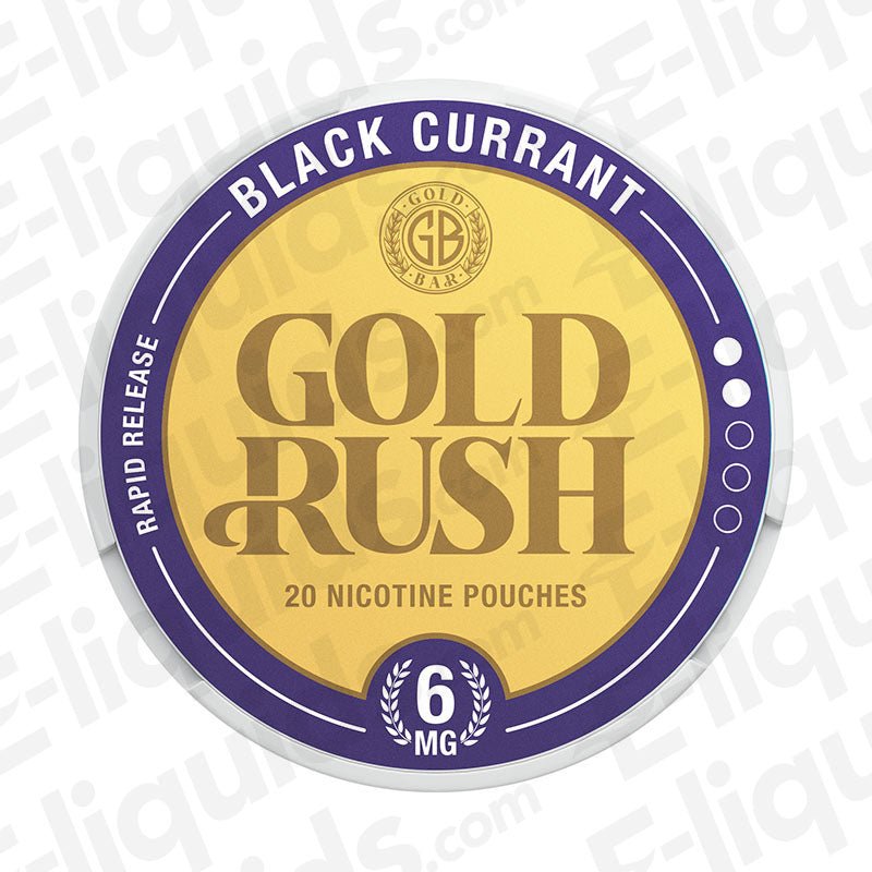 Blackcurrant Gold Rush Nicotine Pouches by Gold Bar - Power Vape Shop