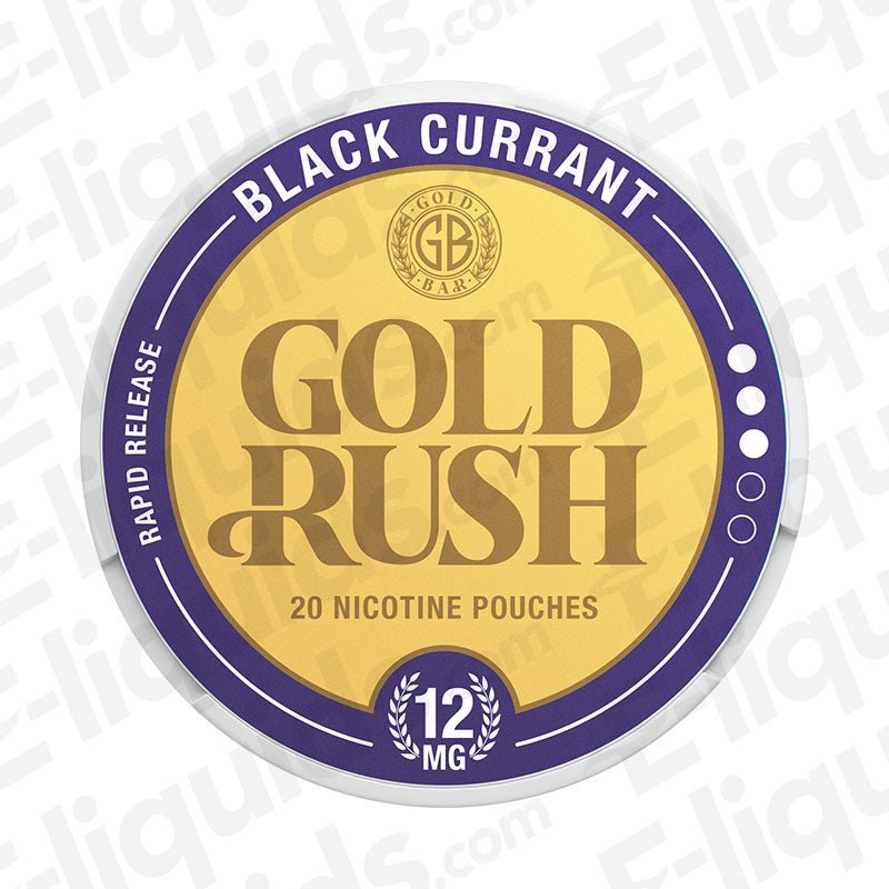 Blackcurrant Gold Rush Nicotine Pouches by Gold Bar - Power Vape Shop