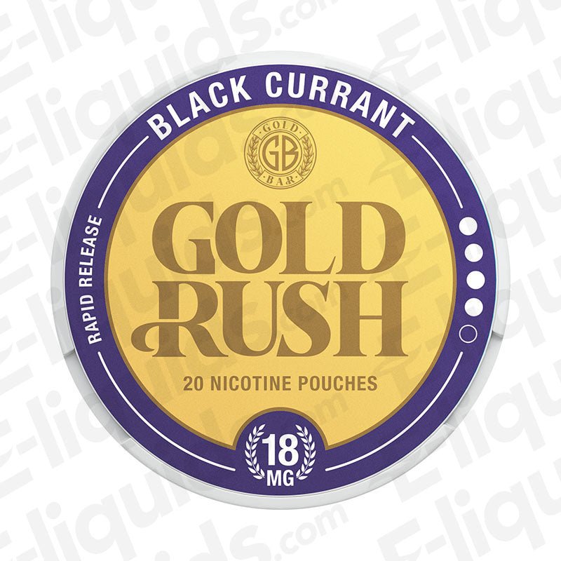 Blackcurrant Gold Rush Nicotine Pouches by Gold Bar - Power Vape Shop