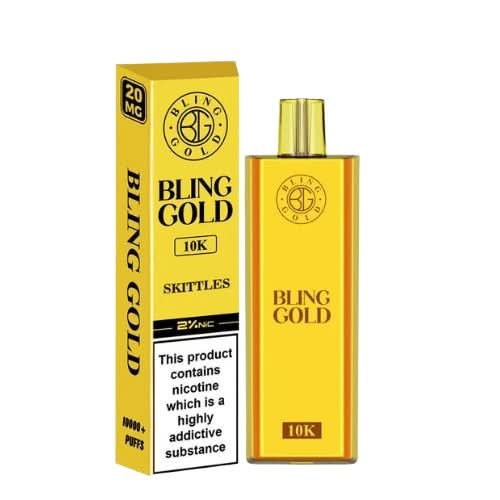 Bling Gold 10k Disposable Vape - Power Vape Shop