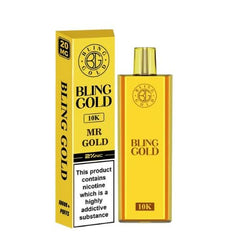 Bling Gold 10k Disposable Vape - Power Vape Shop