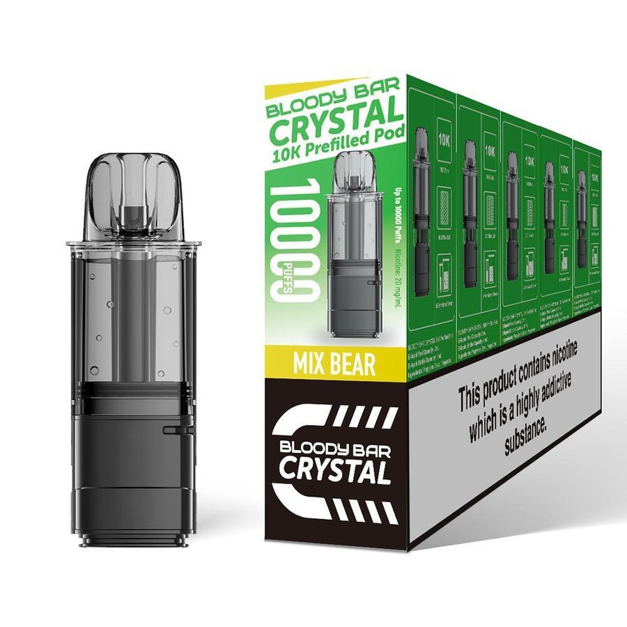 Bloody Bar Crystal 10k Replacement Pods - Power Vape Shop