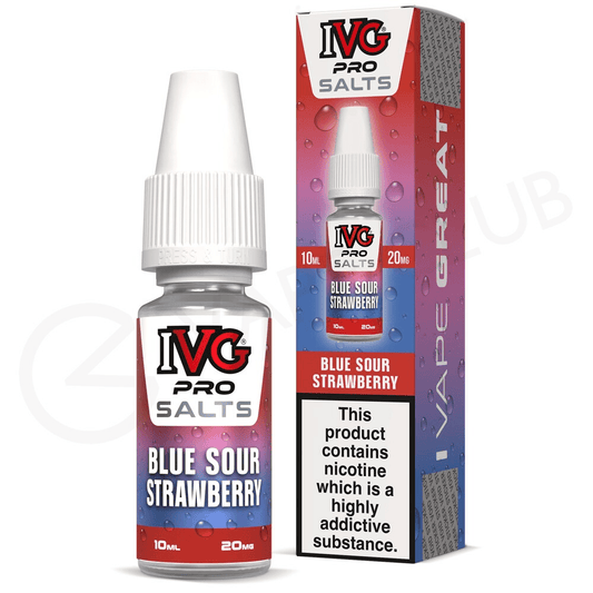 Blue Sour Strawberry E-Liquid by IVG Pro Salts - Power Vape Shop