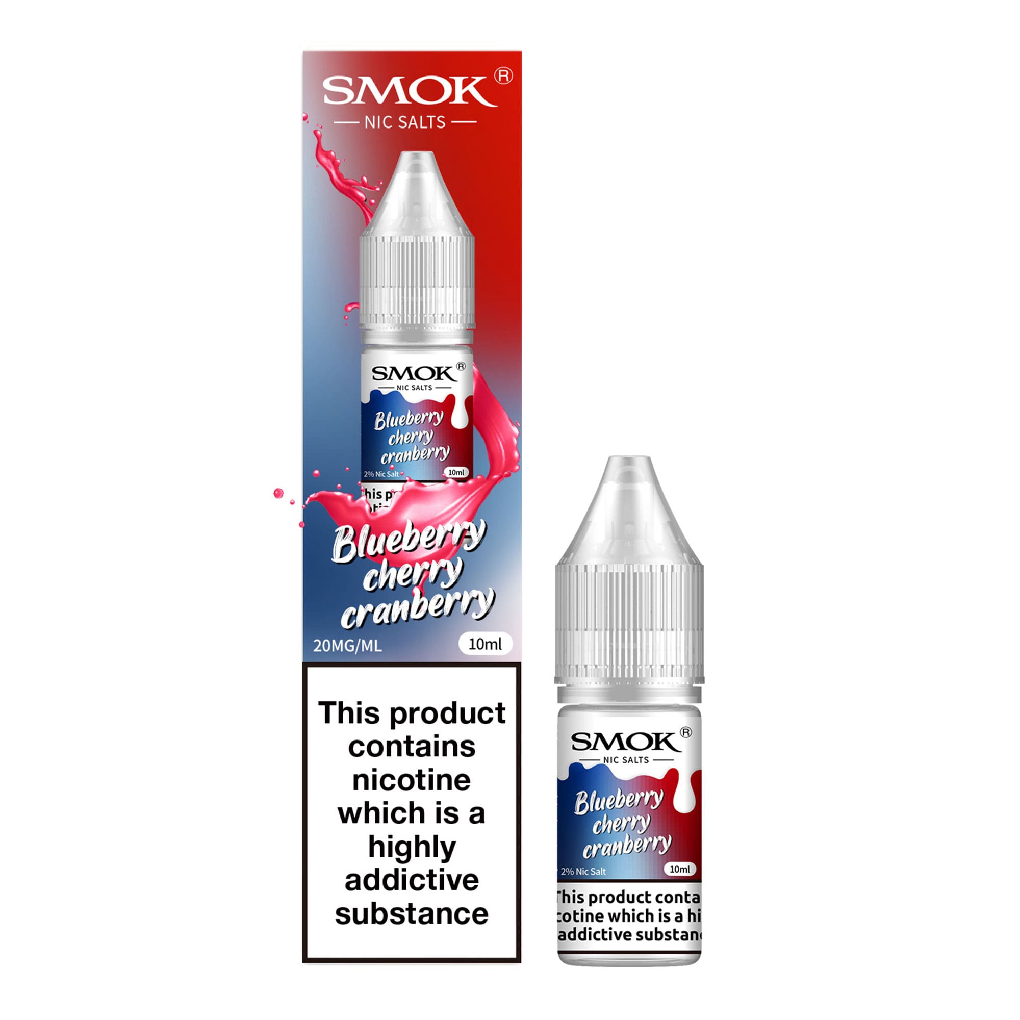 Blueberry Cherry Cranberry Nic Salts by Smok - Power Vape Shop