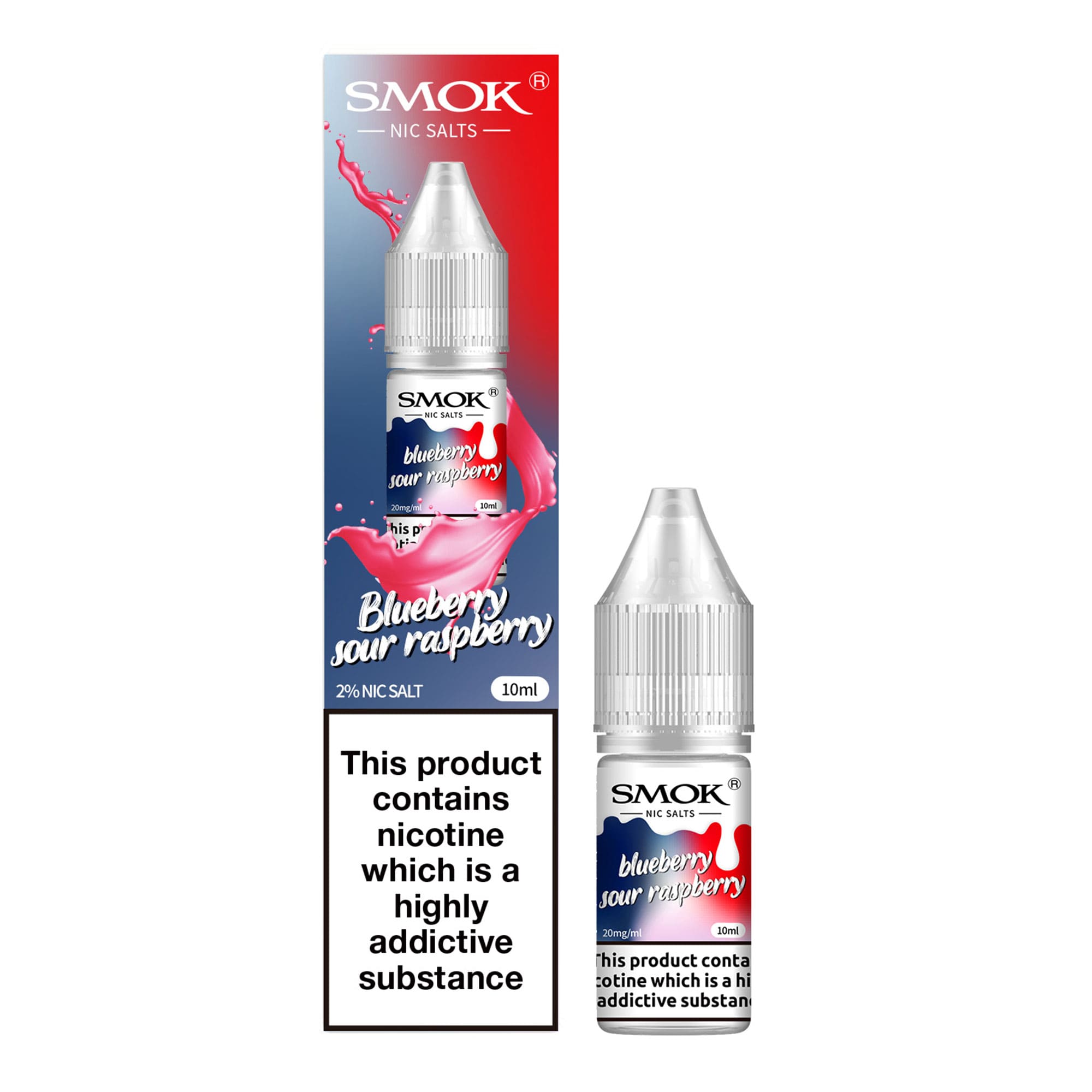 Blueberry Sour Raspberry Nic Salts by Smok - Power Vape Shop