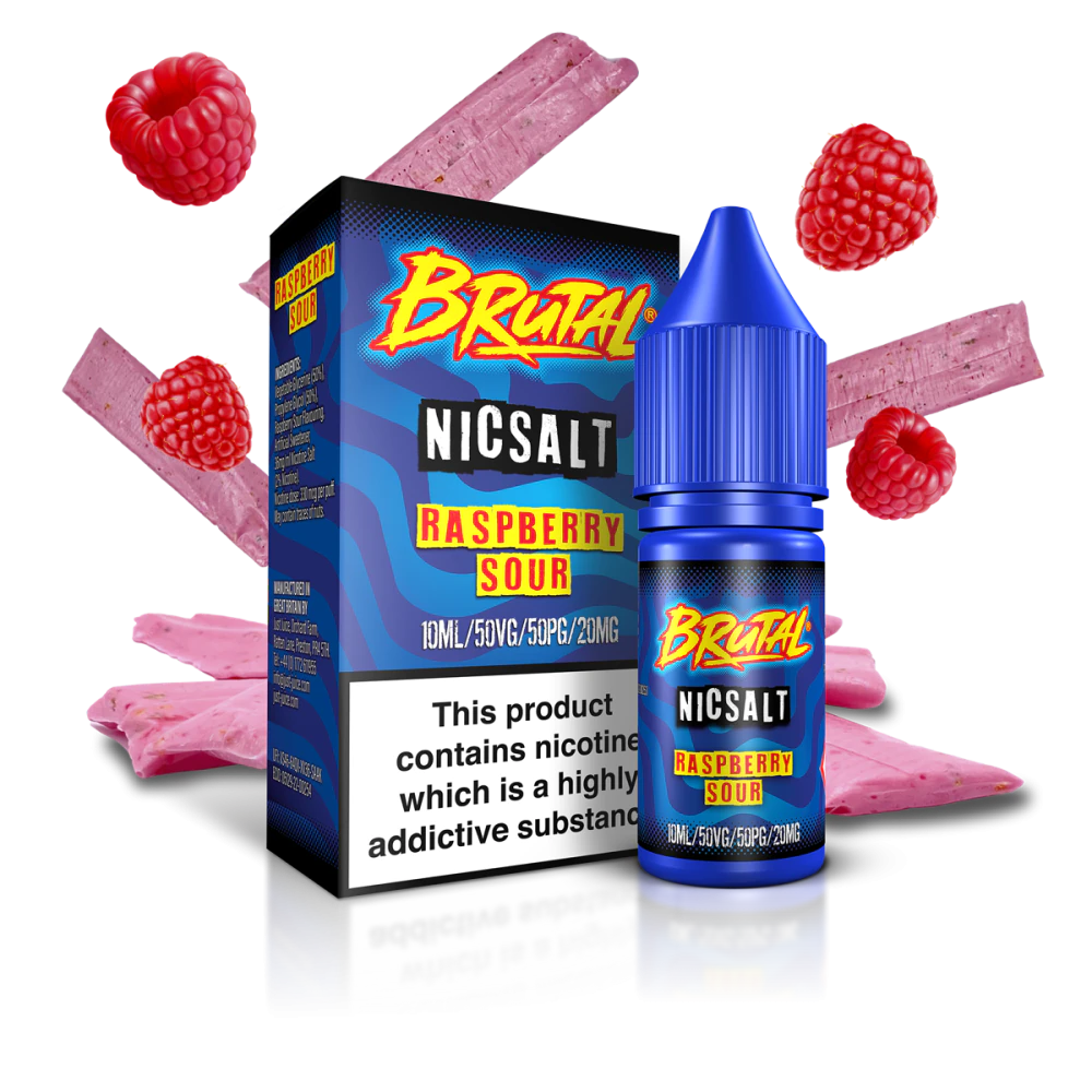 Brutal Raspberry Sour Nic Salt by Just Juice 10ml - Power Vape Shop