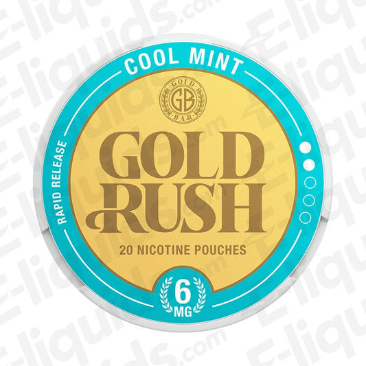 Cool Mint Gold Rush Nicotine Pouches by Gold Bar - Power Vape Shop