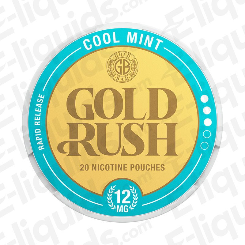 Cool Mint Gold Rush Nicotine Pouches by Gold Bar - Power Vape Shop