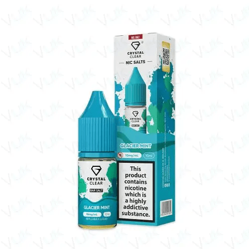 Crystal Clear Bar Salts Glacier Mint Nic Salt - Power Vape Shop