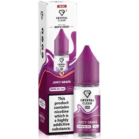 Crystal Clear Nic Salts 10ml E-Liquid - Power Vape Shop