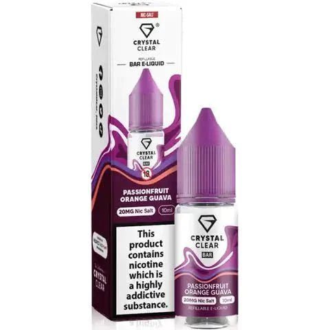 Crystal Clear Nic Salts 10ml E-Liquid - Power Vape Shop