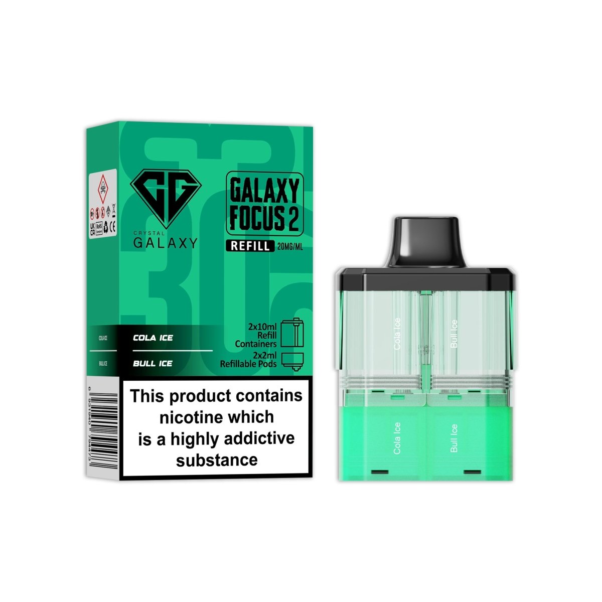 Crystal Galaxy Focus 2 Replacement Pods - Power Vape Shop