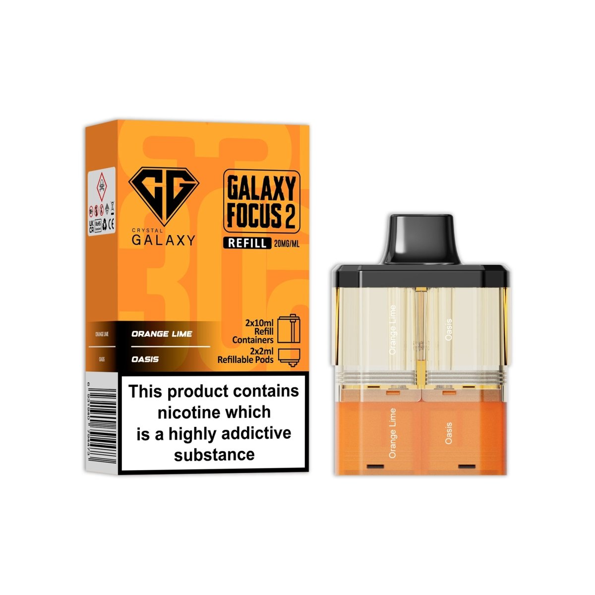 Crystal Galaxy Focus 2 Replacement Pods - Power Vape Shop