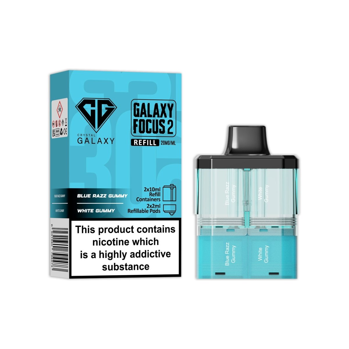 Crystal Galaxy Focus 2 Replacement Pods - Power Vape Shop