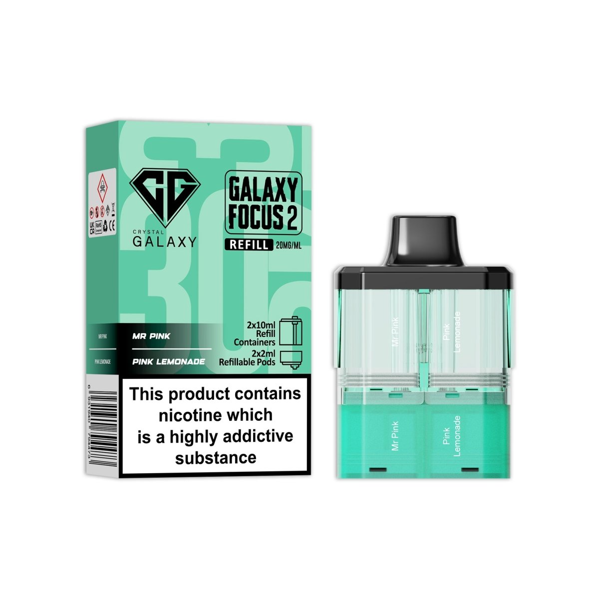 Crystal Galaxy Focus 2 Replacement Pods - Power Vape Shop
