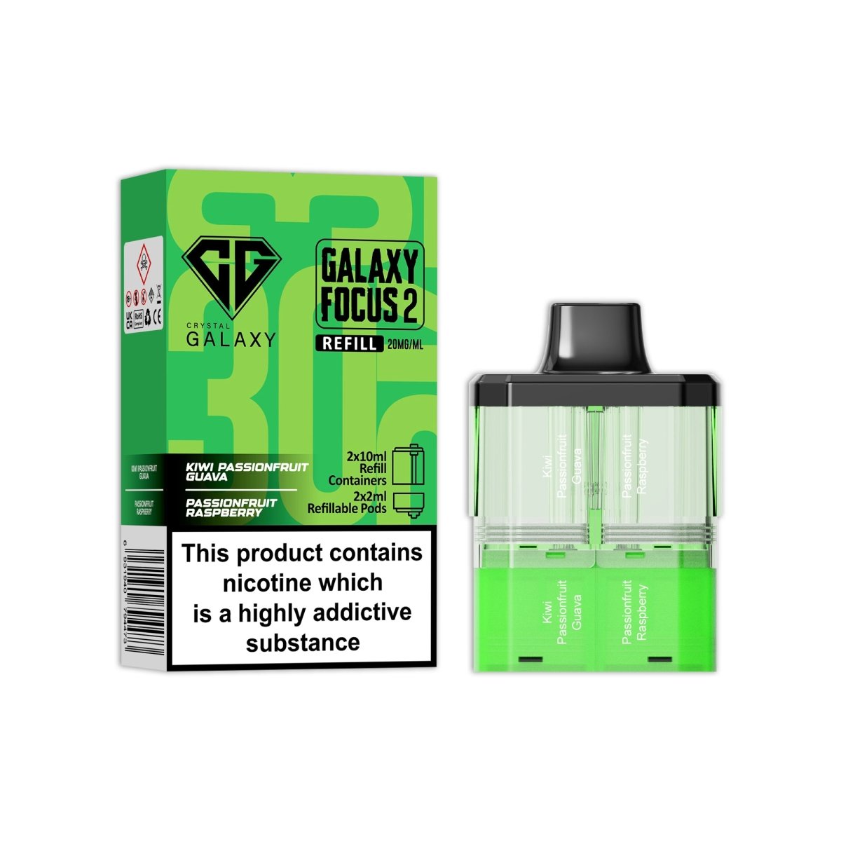 Crystal Galaxy Focus 2 Replacement Pods - Power Vape Shop